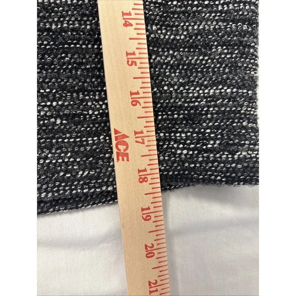 Ann Taylor Women Pencil Skirt Size 4 Black White Gray Tweed Wool Blend Lined